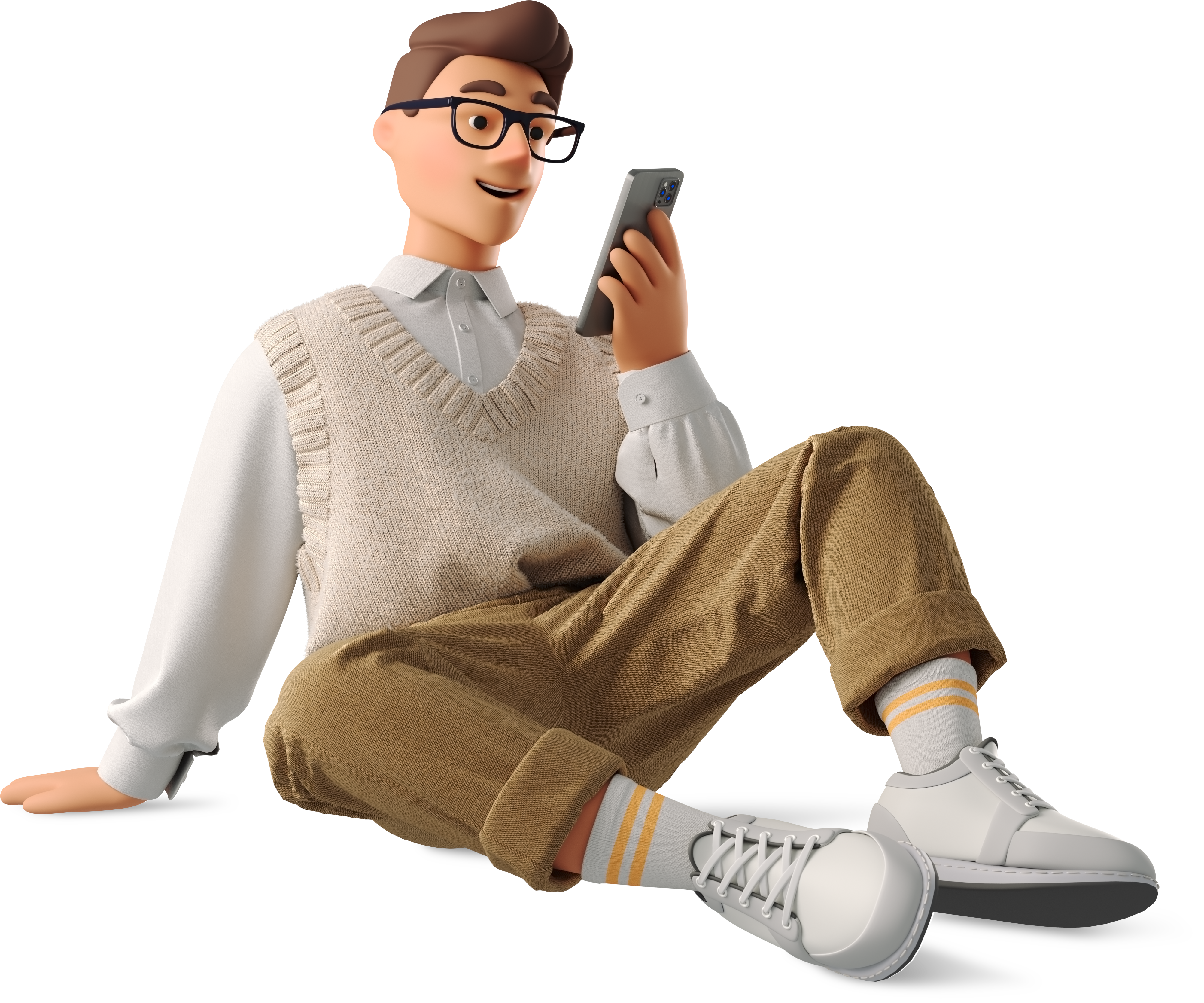 Person using Raincup on their phone